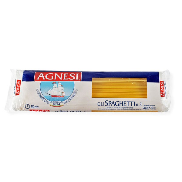 

AGNESI Gli Spaghetti N 3 - Italy Durum Wheat Pasta 500gr