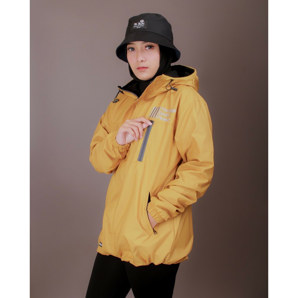 Jaket Parasut Pleasur Pria Wanita Jacket Outdoor Wwaterproof Original Ttwo Pocket The Bojiel