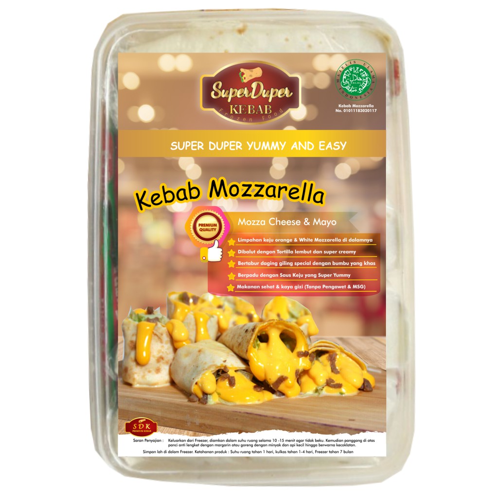 

Super Duper Kebab Varian Mozzarella