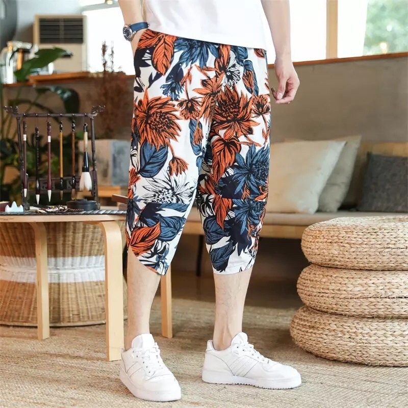 HR13 CELANA HAREM JOGGER LINEN IMPORT 3/4 SIRWAL PRIA JEPANG KOREA ORIGINAL M-5XL