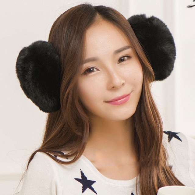 IMPORT MOLLAD Earmuff fur Behind Head ear warmer bulu belakang kepala earmuff