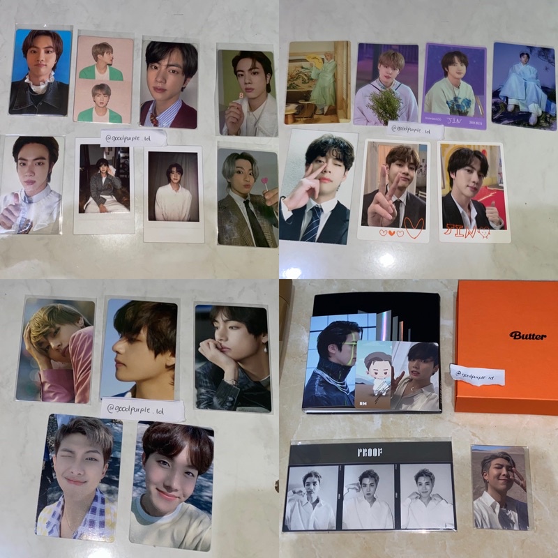 album proof fullset pc jungkook, pob namjoon, pob jhope, paldo coffee bts
