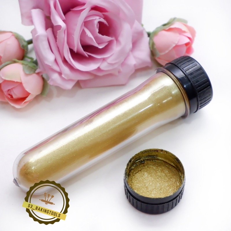 

Edible lustre dust gold new bubuk emas hiasan kue 10 gram