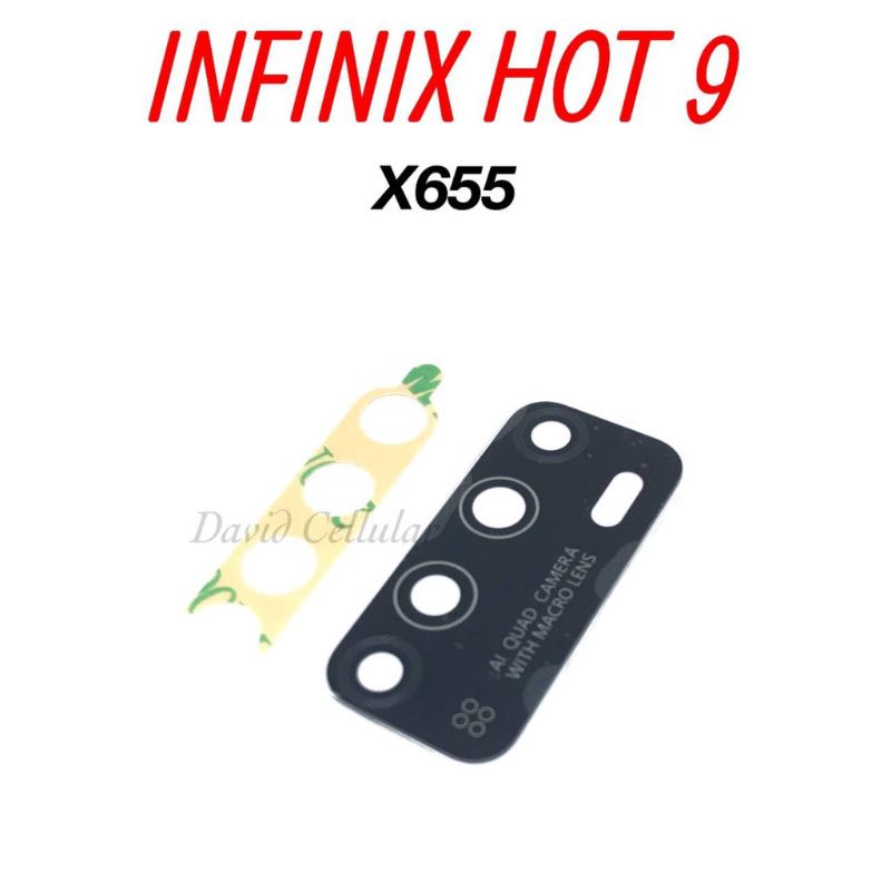 KACA KAMERA LENSA CAMERA BELAKANG INFINIX HOT 9 X655 ORI