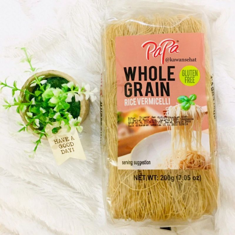 

papa whole grain rice vermicelli gluten free 200g