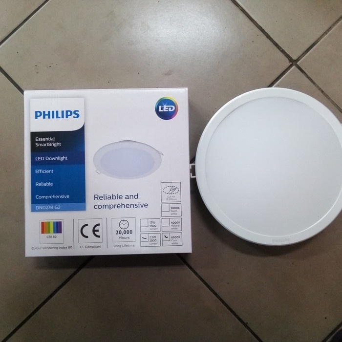 ELEKTRONIK LAMPU DOWNLIGHT LED INBOW PANEL DN027B G2 22W PHILIPS ORIGINAL-PROMO-SALE