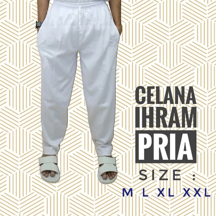  Celana  Pangsi  Panjang Putih Hitam Haji Umroh celana  