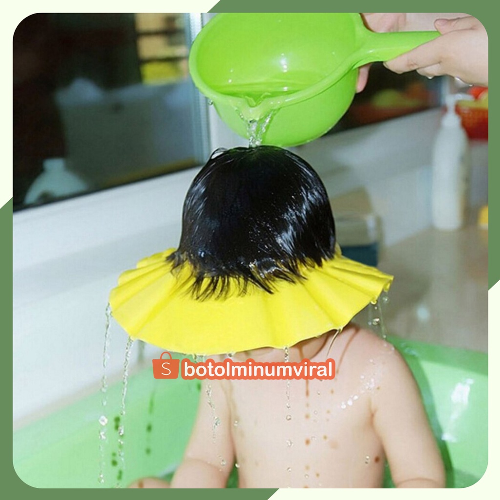 Topi Keramas Bayi Anak Topi Cuci Rambut Dapat Disesuaikan untuk Bayi Baru Lahir Perlindungan Telinga Anak-anak Sampo Perisai Penutup Kepala Mandi