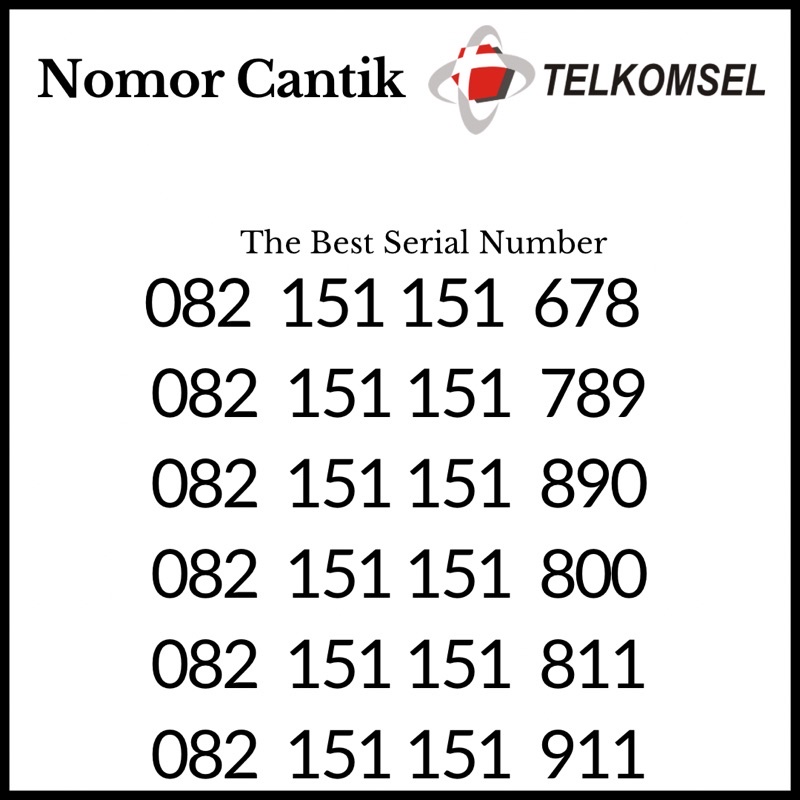 Nomor Cantik Simpati Kartu Perdana Telkomsel Loop