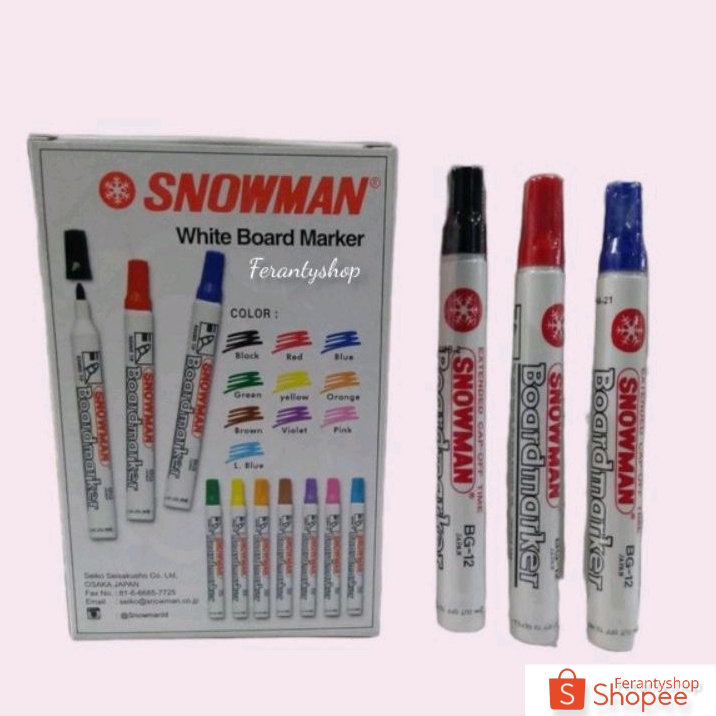 Diskon 1 Pcs spidol whiteboard maker snowman