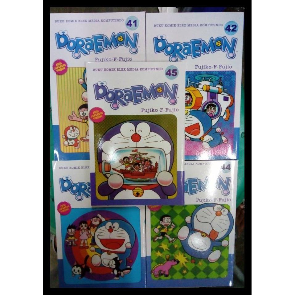 SPECIAL PAKET 5 BUKU KOMIK DORAEMON SERI 41,42,43,44 DAN 45