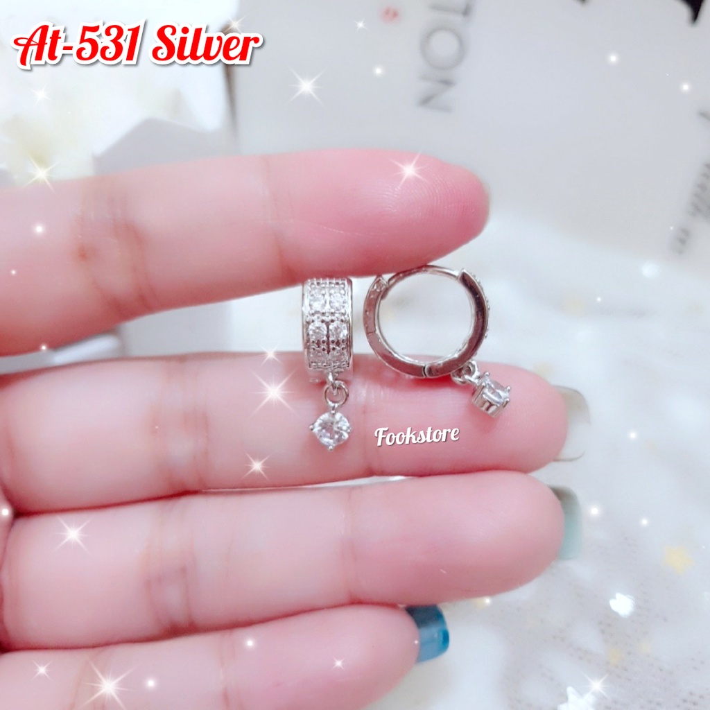 TERMURAH ANTING XUPING WANITA/ ANTI ALERGI-AT-531 SILVER