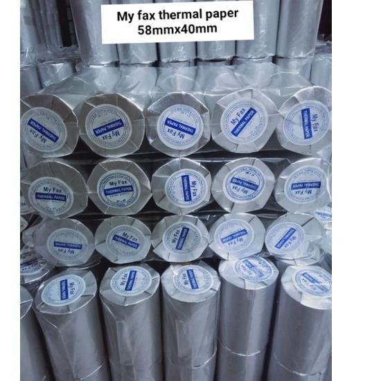 

Pabrik Resmi KERTAS SETRUK THERMAL EDC UK 58mm x 40mm 1pak isi 10 roll/pcs
