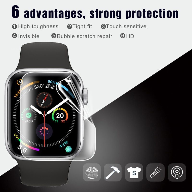 ANTI GORES JELLY HYDROGEL APPLE FOR WATCH 2 - 3 - 4 38 MM 40 MM 42 MM 44 MM ANTI SHOCK SCREEN GUARD