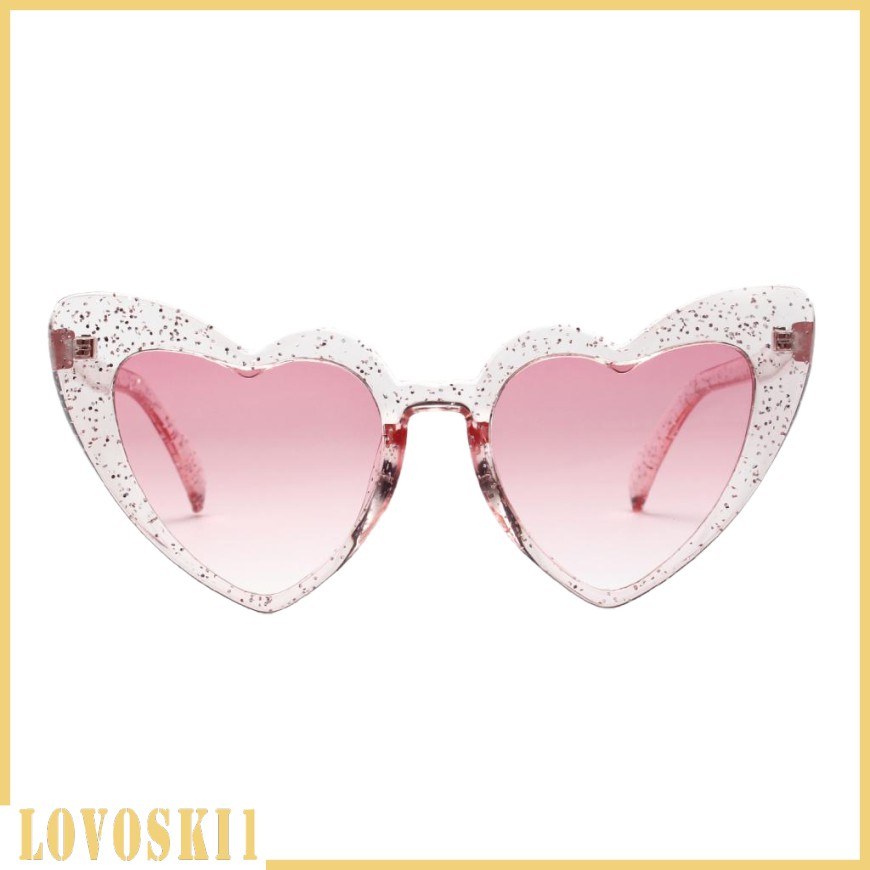 Lovoski1 Kacamata Hitam Wanita Frame Hati Warna Pink Untuk Pantai Klub Malam Shopee Indonesia