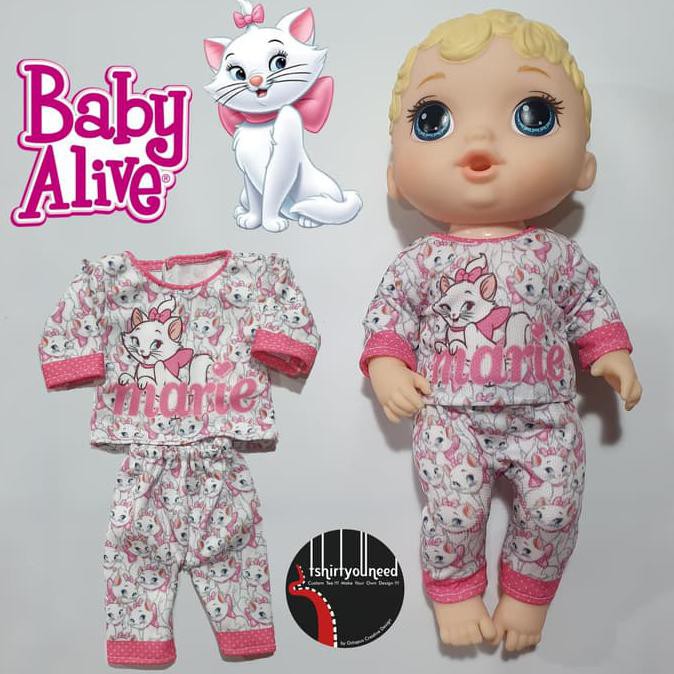 Baju Baby Alive Setelan Piyama Marie 