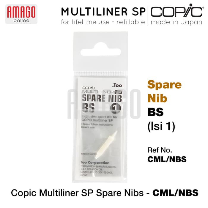 COPIC Multiliner SP - Nibs BS - Mata Pena - Satuan - CML/NBS