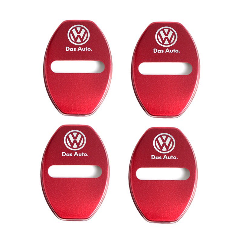 VOLKSWAGEN 4pcs cover Kunci Pintu Mobil VW GOLF Bora Jetta POLO GOLF Passat Bahan stainless steel