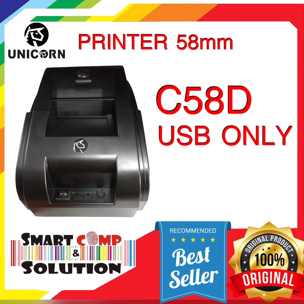 Printer Kasir Thermal 58mm USB IWARE CD58D C58BT USB BLUETOOTH