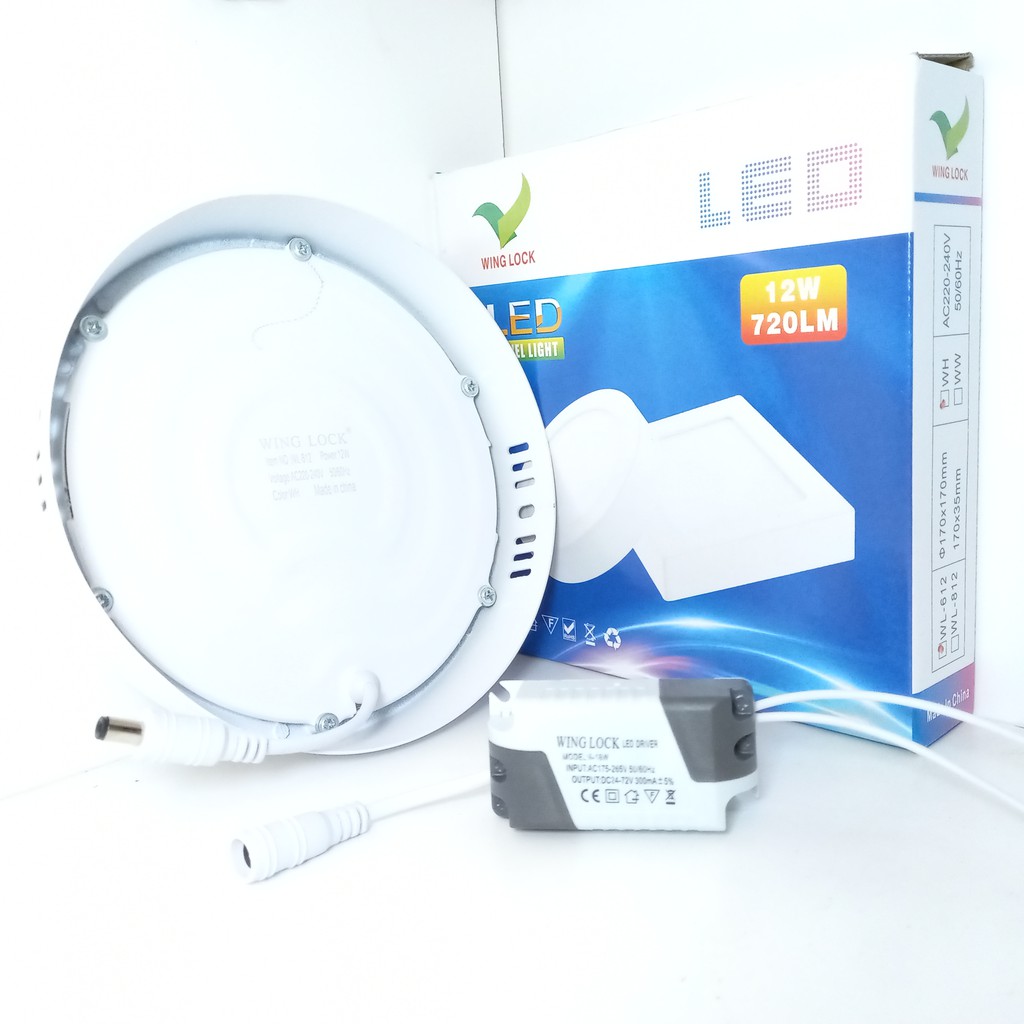 LAMPU DOWNLIGHT LED 12 WATT PUTIH OUTBOW LAMPU PANEL LED 12w BULAT OB