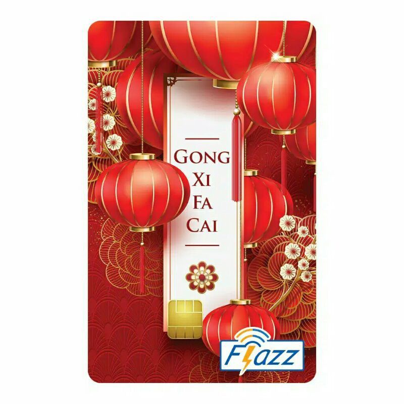 Flazz BCA Gen 2 /Gen2  IMLEK / CHINESE NEW YEAR EDITION 2021 RED LAMPION ORI /Like eTOLL eMONEY Tapcash or Brizzi