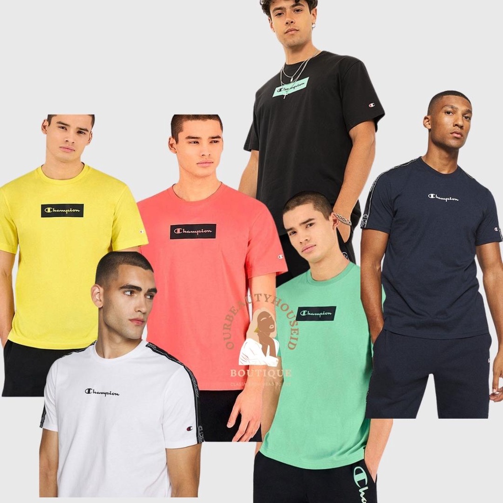 CHAMPION Kaos Pria Herren Tape Camiseta Tshirt