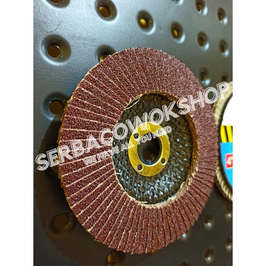 Mofuji Mata Gurinda Amplas Tumpuk Susun Flap Disc Tebal 4 x 16 #60 - #100 - #150 - #180 - #400