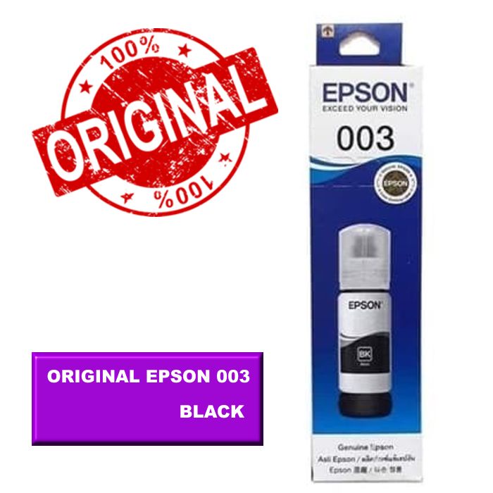 Tinta original epson 003 printer L3110 L3150 L5190 Box resmi ori epson indonesia