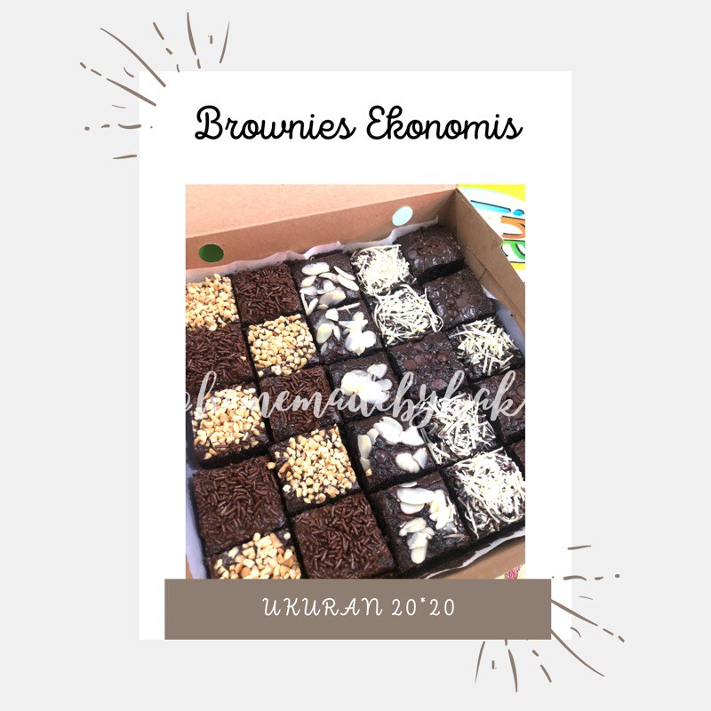

FUDGY BROWNIES PANGGANG EKONOMIS