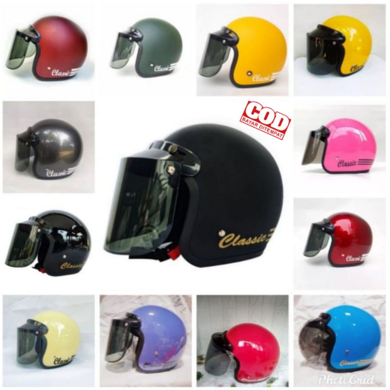 HELM BOGO MURAH DEWASA HELM RETRO BOGO CLASSIC