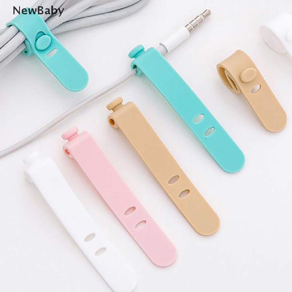 Newbaby 32PCS Klip Pengikat Kabel Data Bahan Silikon