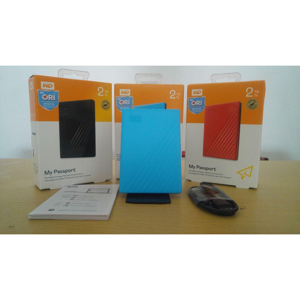 HARDDISK External WD Passport 2TB 2.5 Inch ( NEW )