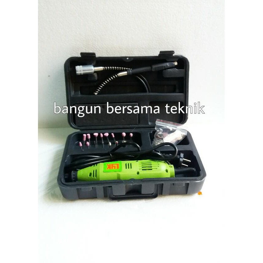 Bor Gantung Listrik Komplit Set 40pcs Asesoris Polesan