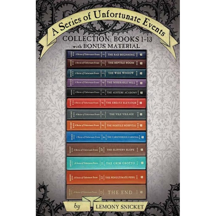 Novel Buku - A Series of Unfortunate Events Complete Collection
