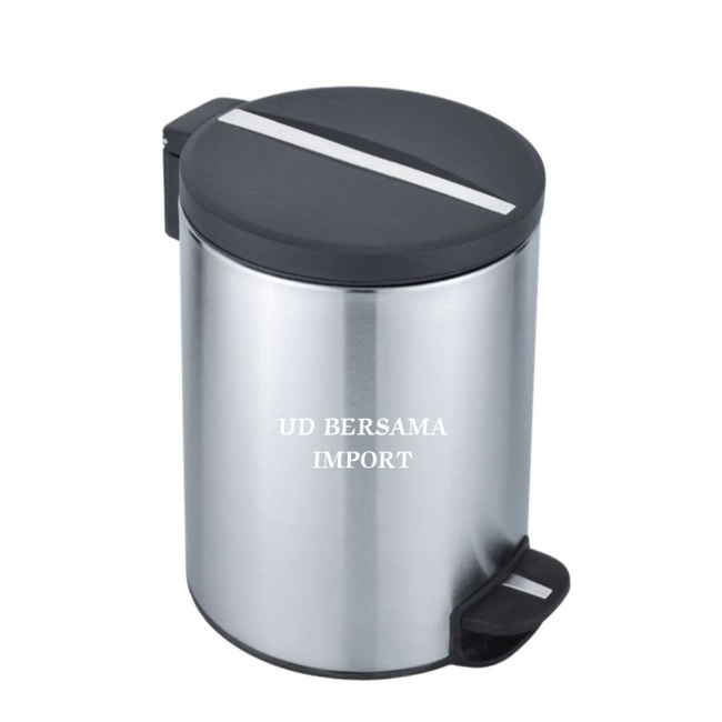 KRISBOW Tempat Sampah Stainless 12 Ltr Pedal Bin