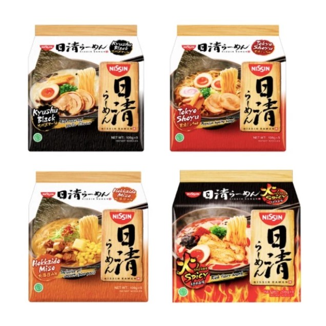 

Mie Eceran Per 1 Sachet Nissin Instant Japanese Ramen Uma Kara, Hokkaido Miso, Tokyo Shoyu, Kyushu