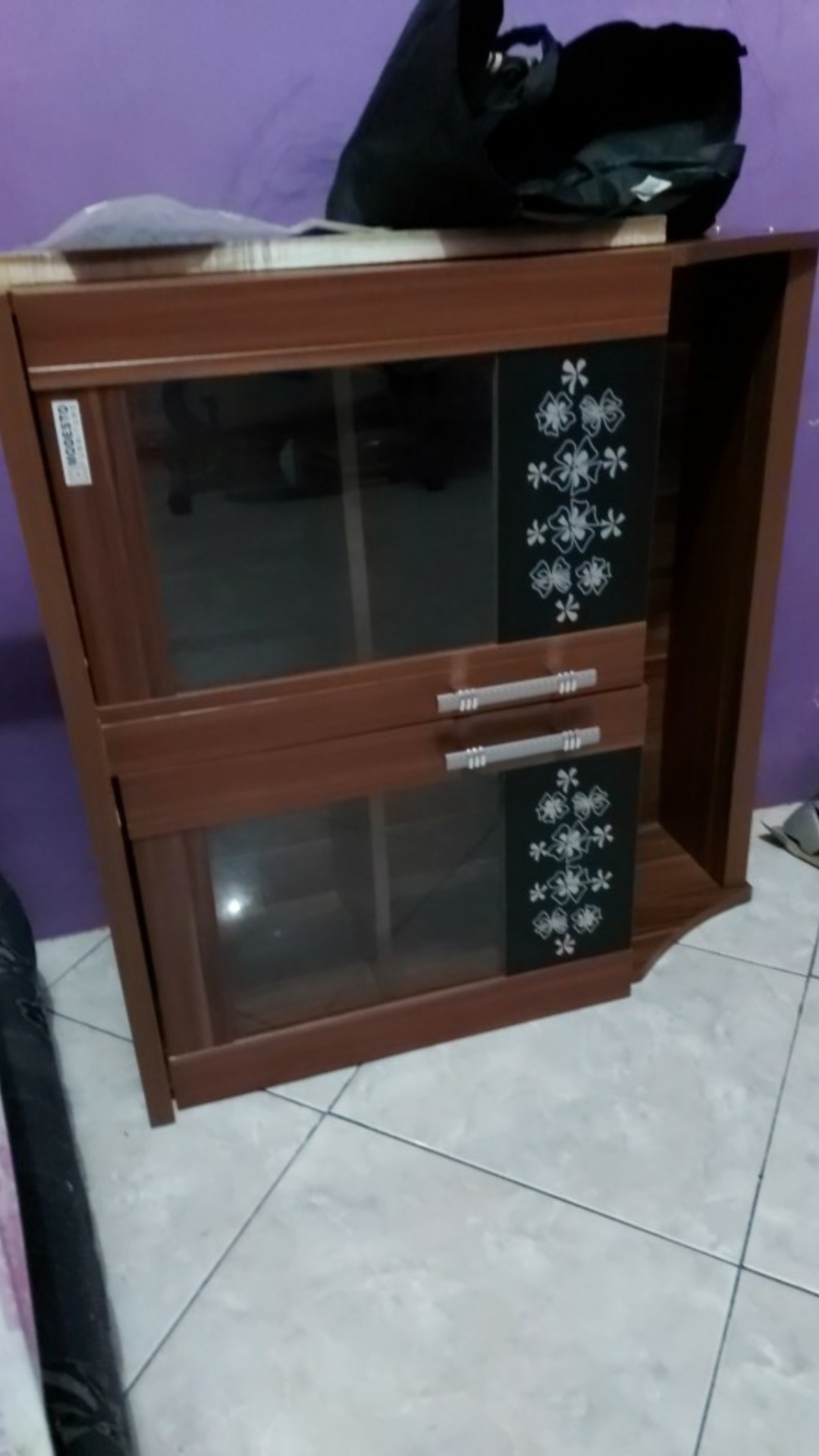 Kitchen Set 2 Pintu Atas Kaca  Modesto (promo Harga)