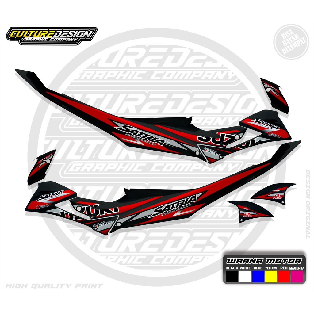 STRIPING TRANSPARAN SATRIA FU FACELIFT TYPE S