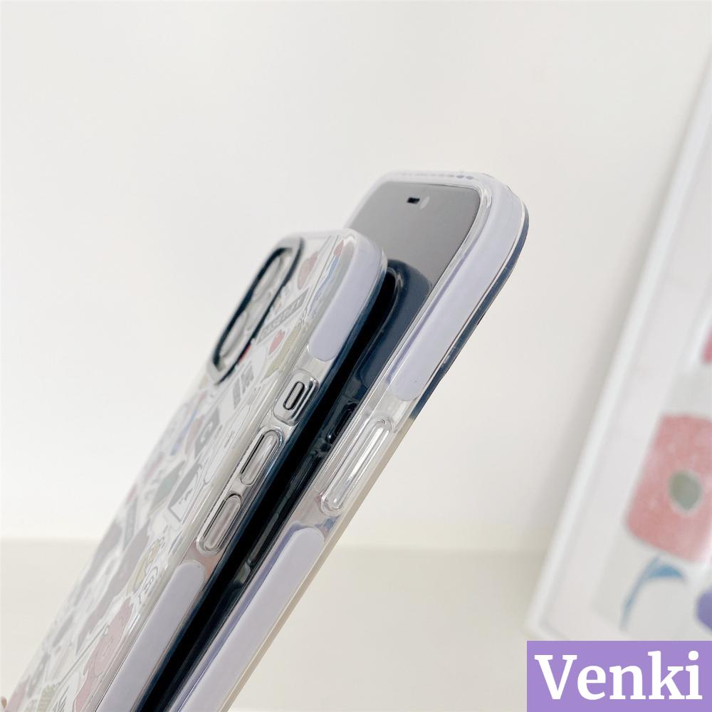 Venki - iPhone Case Silicone Soft Case Clear Case Shockproof Camera Frame Cute Cartoon For iPhone 12 Pro Max iPhone 11 iPhone 7 8 Plus 8plus 11 Xr 12 Pro MAX Max SE SE2020 iphone 7 XS 7plus mini