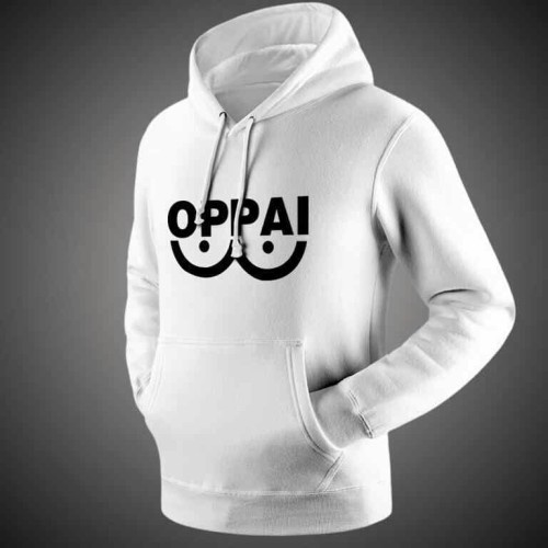 Sweater Anime ONE PUNCH MAN Oblong / Hoodie OPPAI Jumper Pria Wanita Size S M L XL XXL XXXL