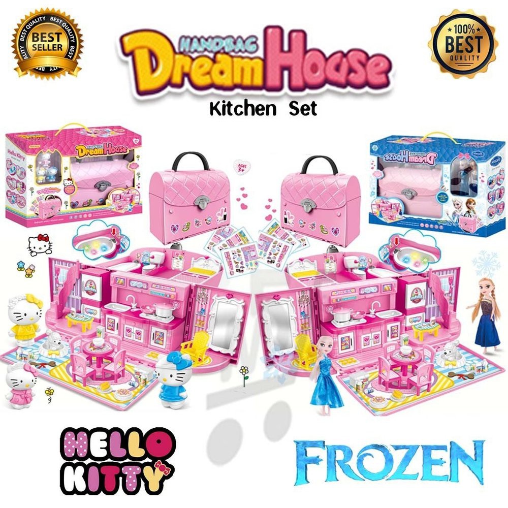 Mainan Anak Rumah Rumahan Bentuk Tas Karakter Hello Kitty Mainan Anak Rumah Rumahan Bentuk Tas Karakter Hello Kitty