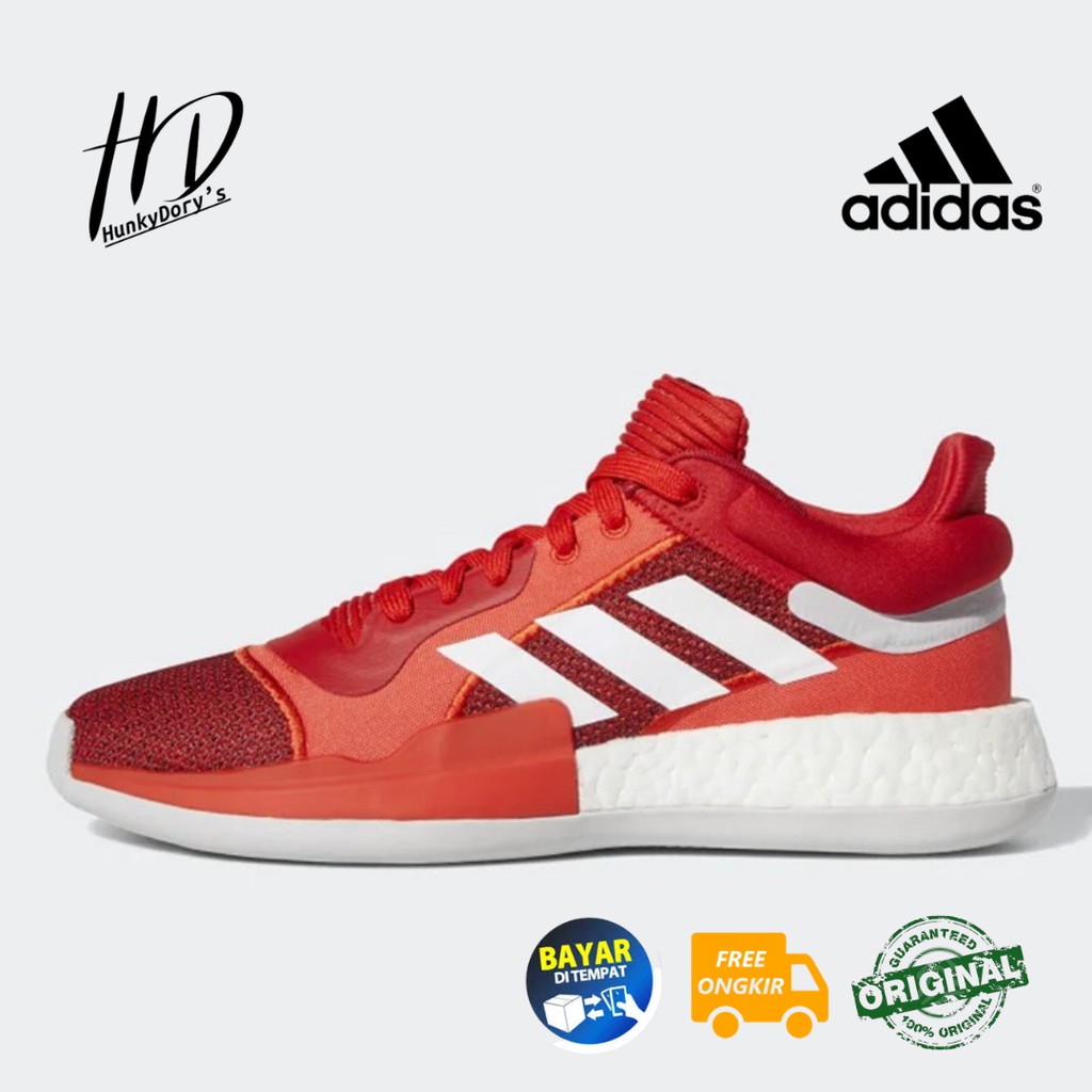 SEPATU BASKET PRIA ADIDAS MARQUEE BOOST LOW 'ACTIVE RED' ORIGINAL
