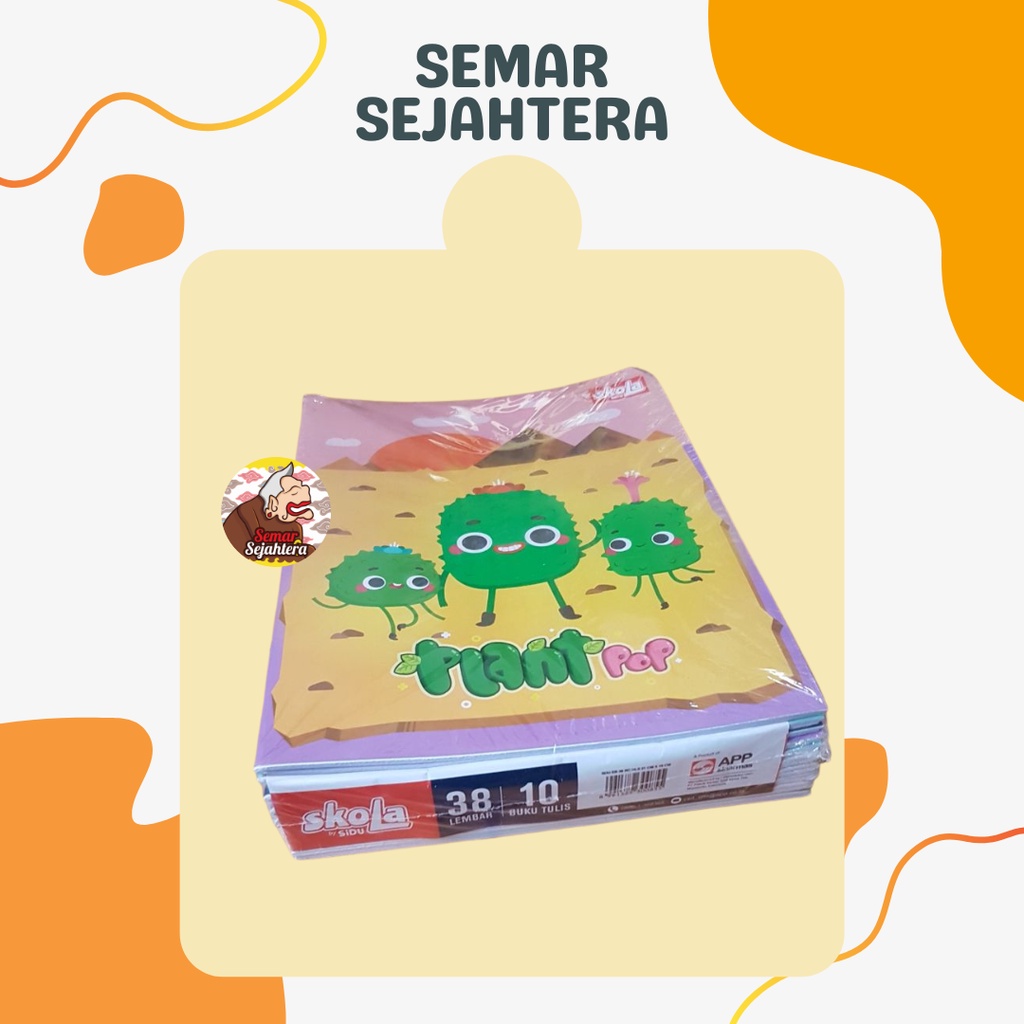 

[PAK] SIDU SKOLA BUKU TULIS 38 (10 PCS)*