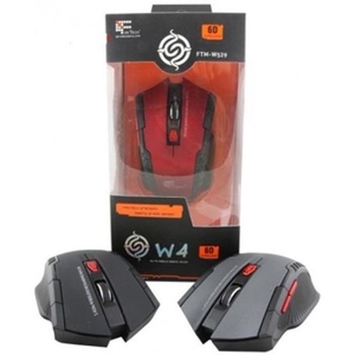 Fantech W4 Raigor Wireless Gaming Mouse Hitam 2400DPI