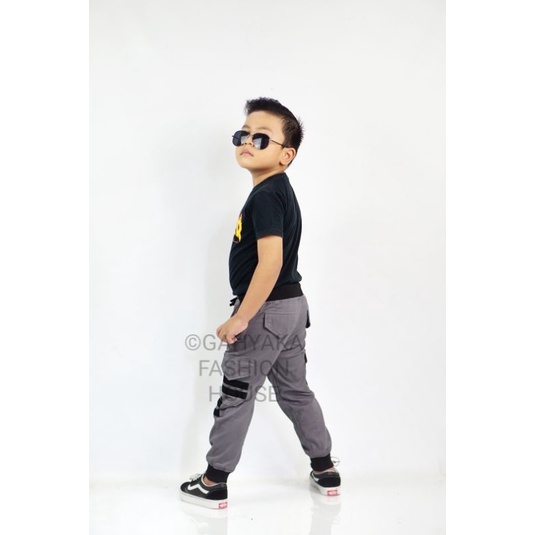 NEW CELANA ANAK JOGGER LIST BAHAN KATUN MELAR ADEM HALUS DAN TEBAL