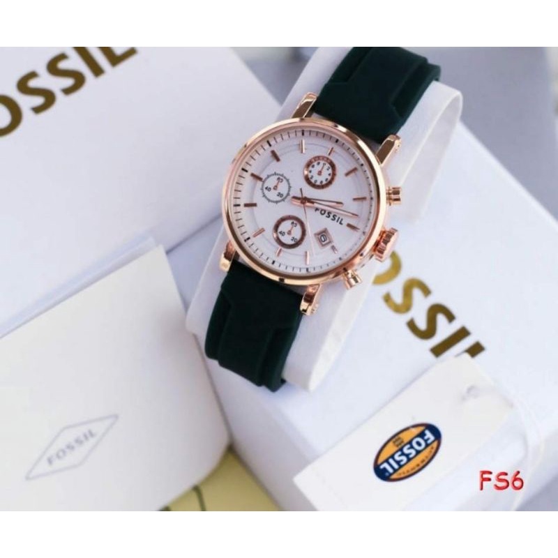 Jam Tangan Fossl Wanita Chrono Free Box Exlusive Water Resistant