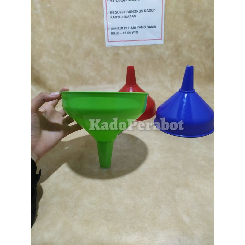 corong plastik serbaguna 20cm- corong plastik komet star - corong tebal