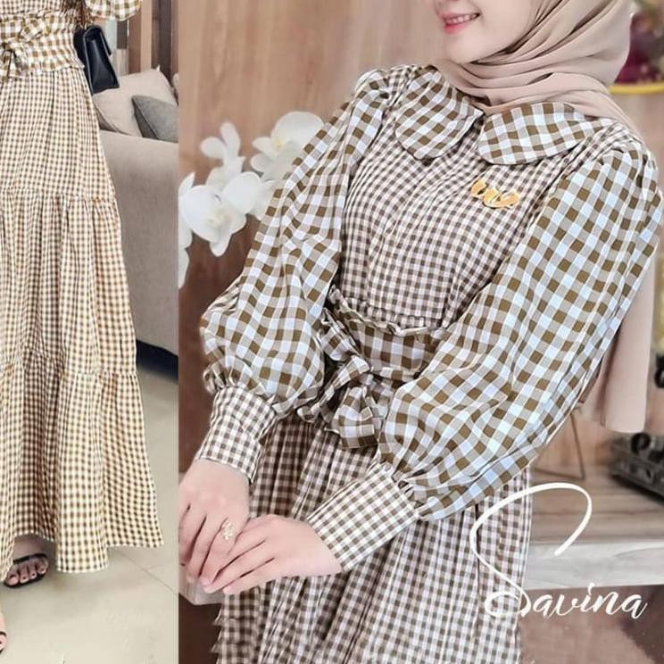 ✱ Savina Maxy / Gamis Wanita Terbaru / Kekinian / Fashion Muslim / Dress Wanita Murah / Bahan Katun