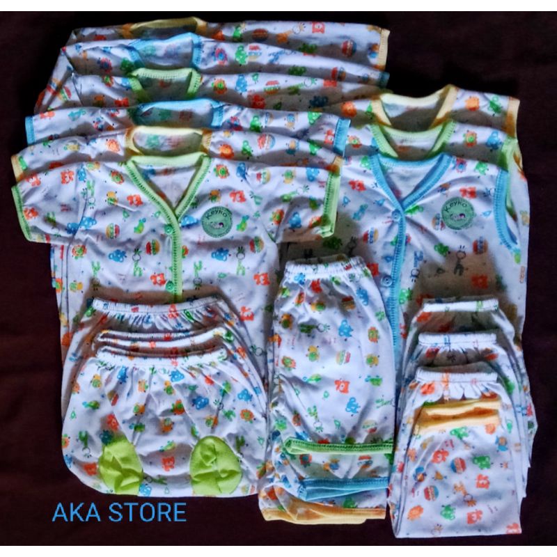 paket komplit baju bayi Tabur animal 18pcs