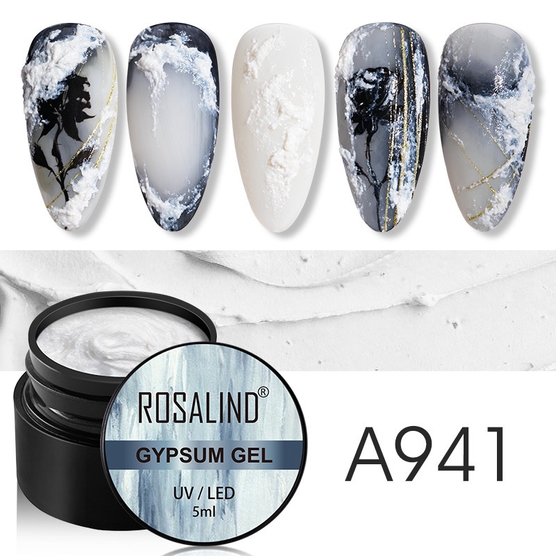 Rosalind Gypsum Series 5ml / Rosalind UV Gel Polish/3D Dekorasi Nail Arts/ Kutek / Cat Kuku/ Gel polish/ Kutek UV/ Kutek Gel UV/craft gel